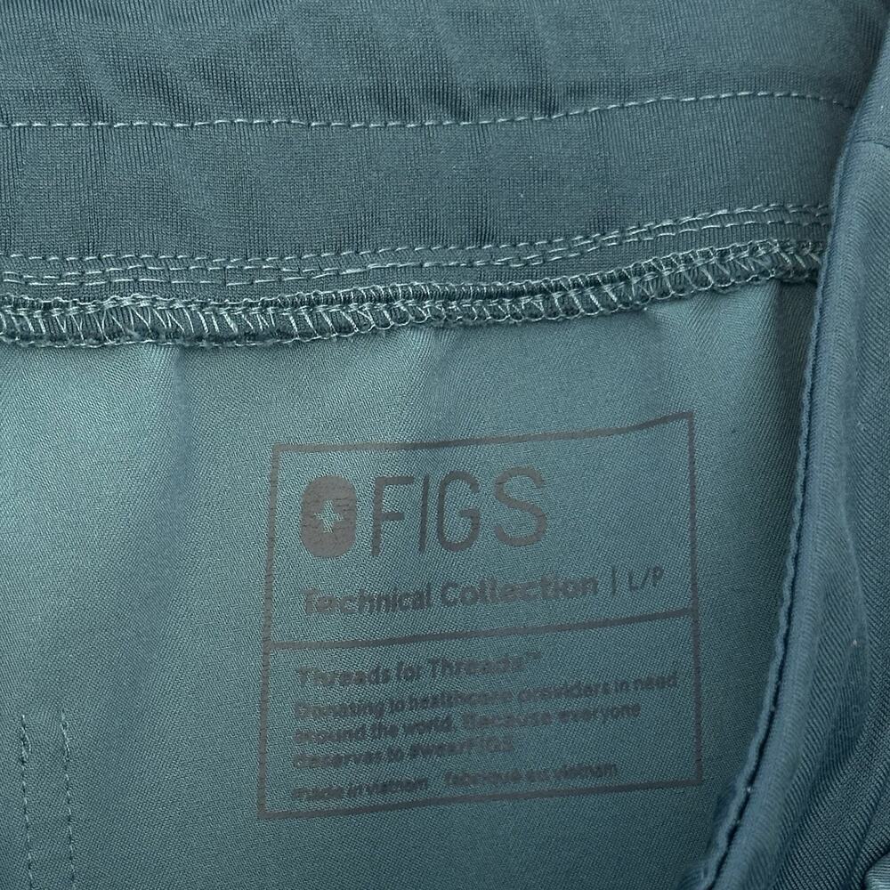 FIGS Zamora Joggers Hydrogreen Technical Scrub Pants Sz L Petite Medical Nurse - Picture 14 of 16